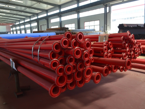 Fire steel plastic pipe